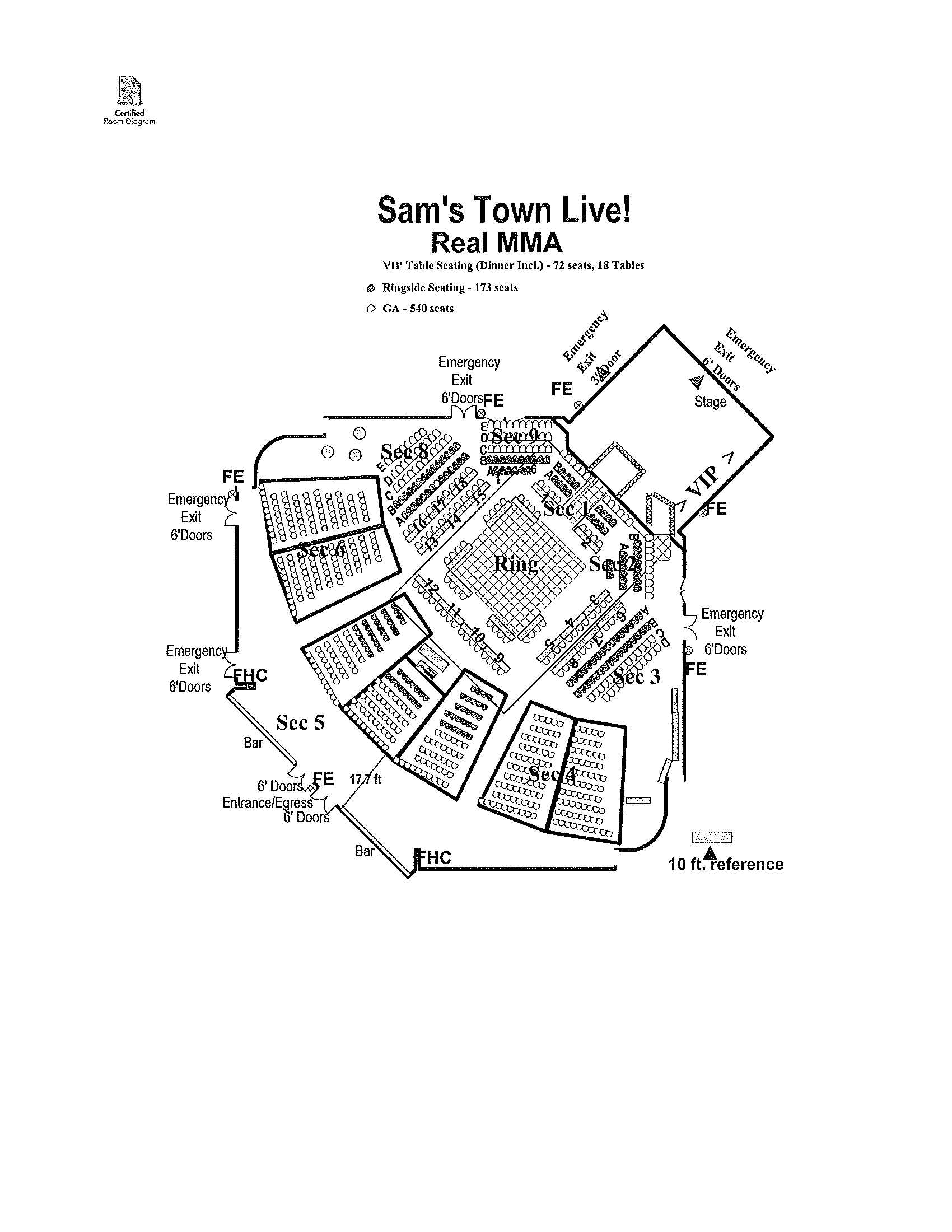 seating chart sam s town live las vegas seating chart